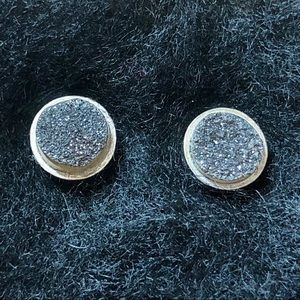 Dara Ettinger Round Druzy Stud Earrings